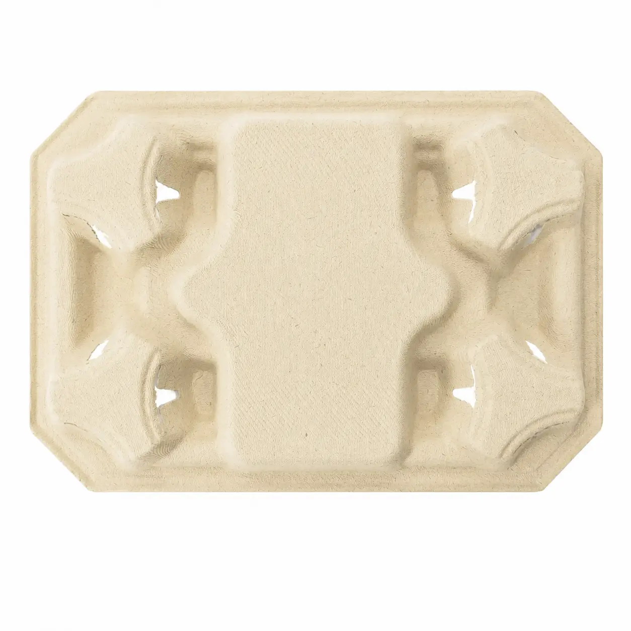 4-Cup Pulp Carrier with Food Tray Top View Top view of 4-cup pulp carrier with food tray