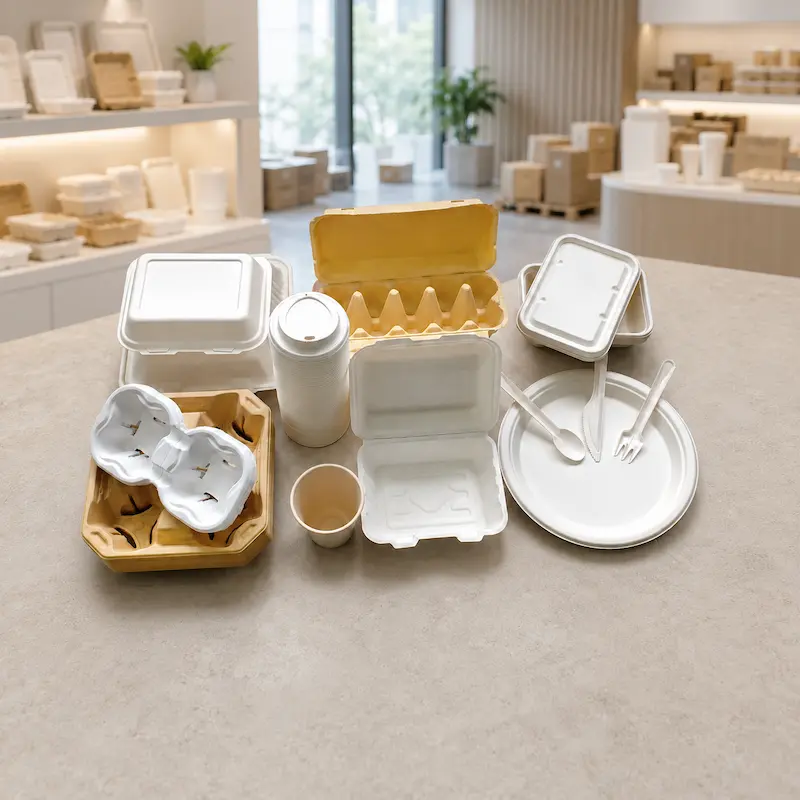 Molded pulp packaging products manufacturer providing sustainable plant fiber packaging solutions