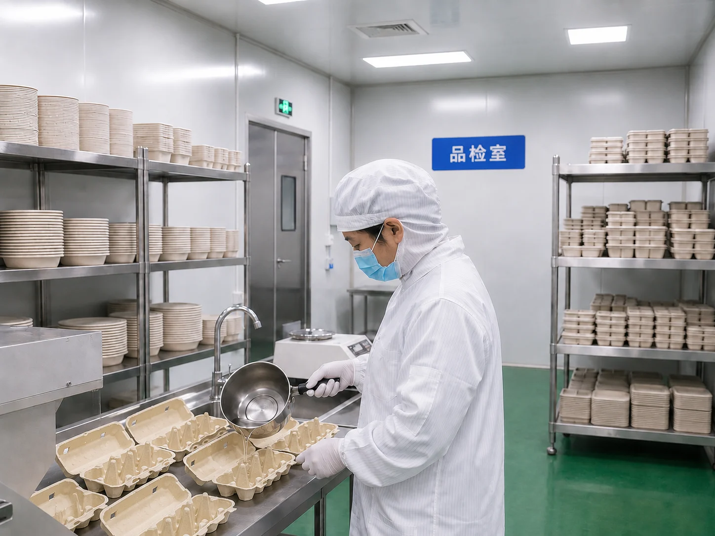 Molded pulp egg carton production and quality control