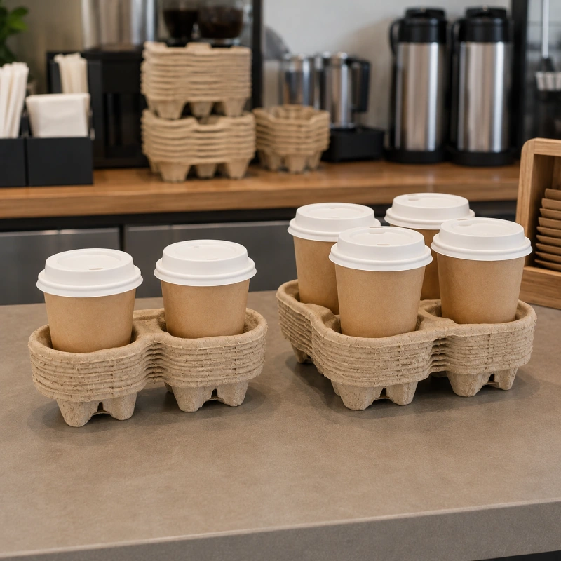 paper pulp drink carriers for wholesale beverage packaging