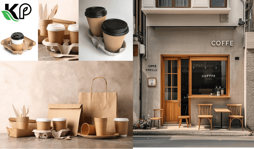 Coffee Shop for Recycled Paper Pulp Cup Holders Coffee Shop for Recycled Paper Pulp Cup Holders