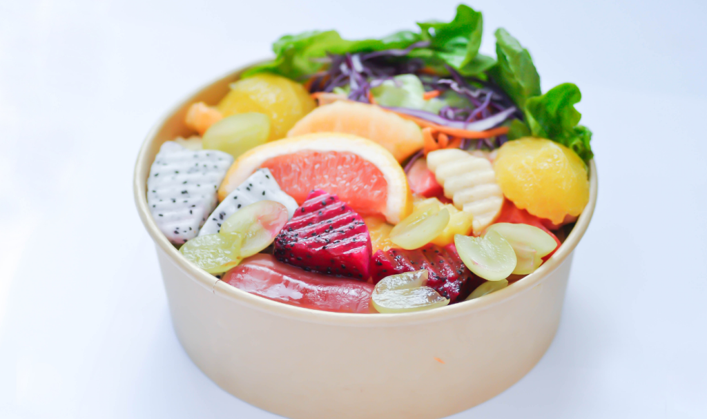 Disposable Biodegradable Meal Natural Pulp Fruit Salad Paper Bowl