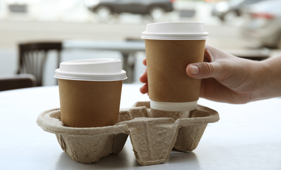 Worried About Spills? Recycled Pulp Cup Holders Keep Drinks Secure